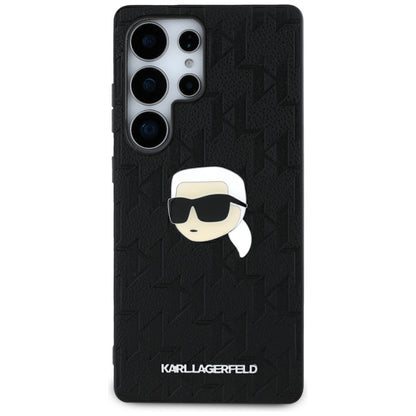 Калъф за Samsung Galaxy S25 Ultra S938, Karl Lagerfeld, Monogram Karl's Head, Черен