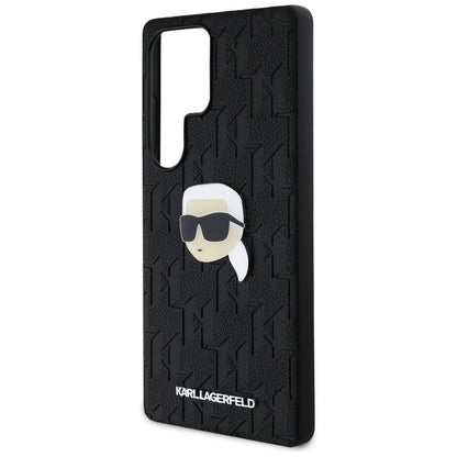 Калъф за Samsung Galaxy S25 Ultra S938, Karl Lagerfeld, Monogram Karl's Head, Черен