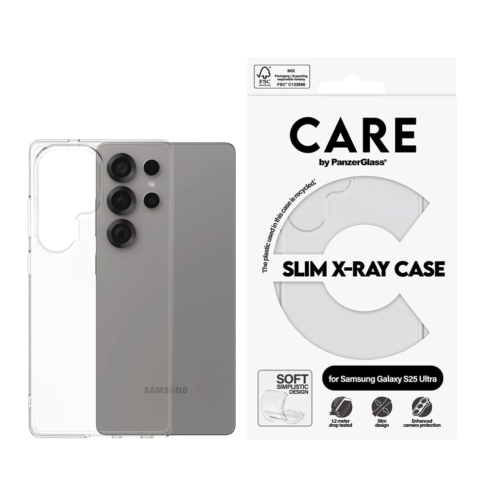 Калъф за Samsung Galaxy S25 Ultra S938, PanzerGlass, Care Fashionable, Прозрачен