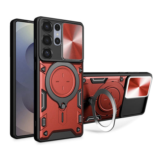 Калъф за Samsung Galaxy S25 Ultra S938, Techsuit, CamGuard Pro, Червен