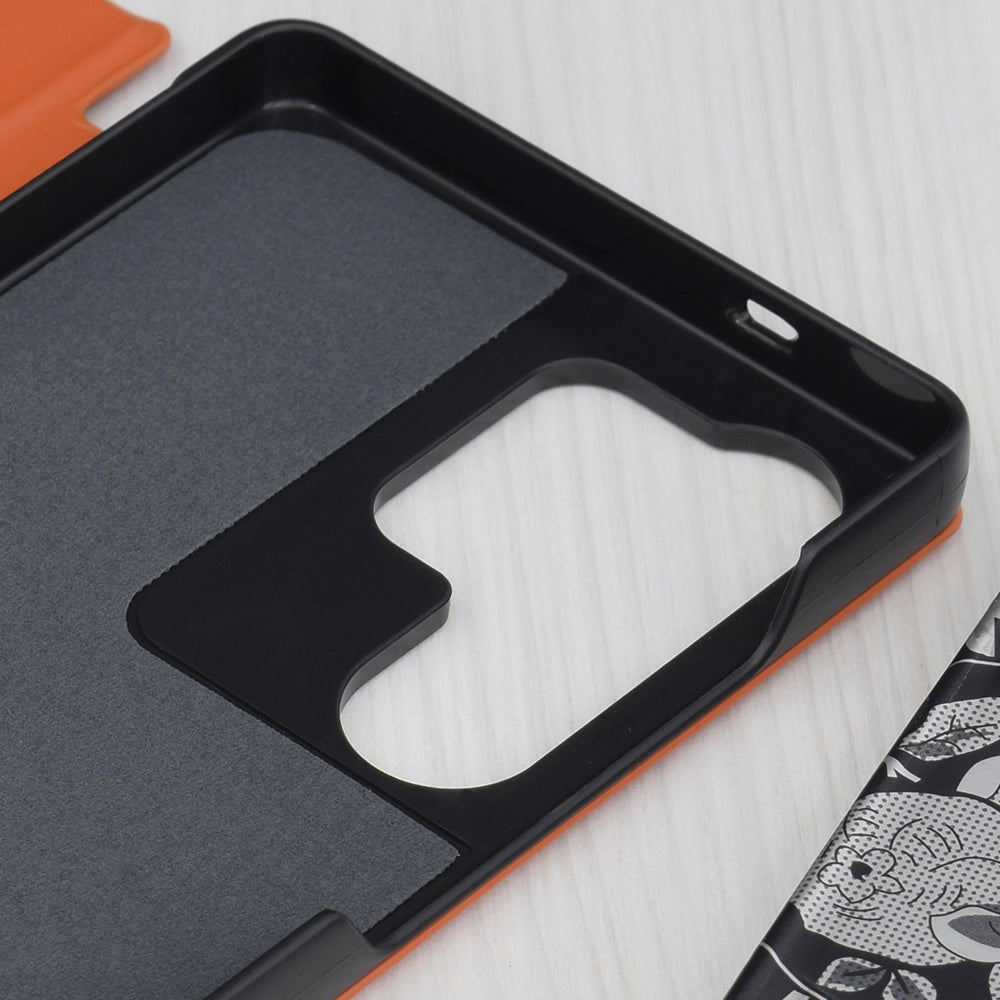Калъф за Samsung Galaxy S25 Ultra S938, Techsuit, eFold, Оранжев