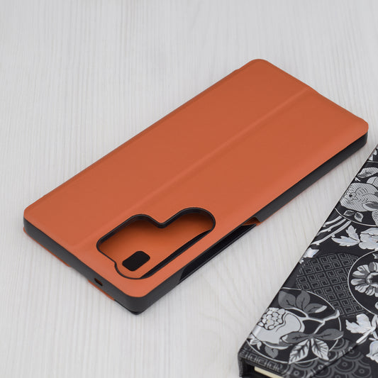 Калъф за Samsung Galaxy S25 Ultra S938, Techsuit, eFold, Оранжев