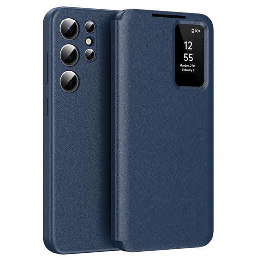 Калъф за Samsung Galaxy S25 Ultra S938, Techsuit, SmartView, Син