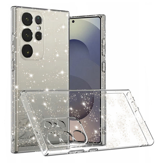 Калъф за Samsung Galaxy S25 Ultra S938, Techsuit, SparkleSkin, Прозрачен