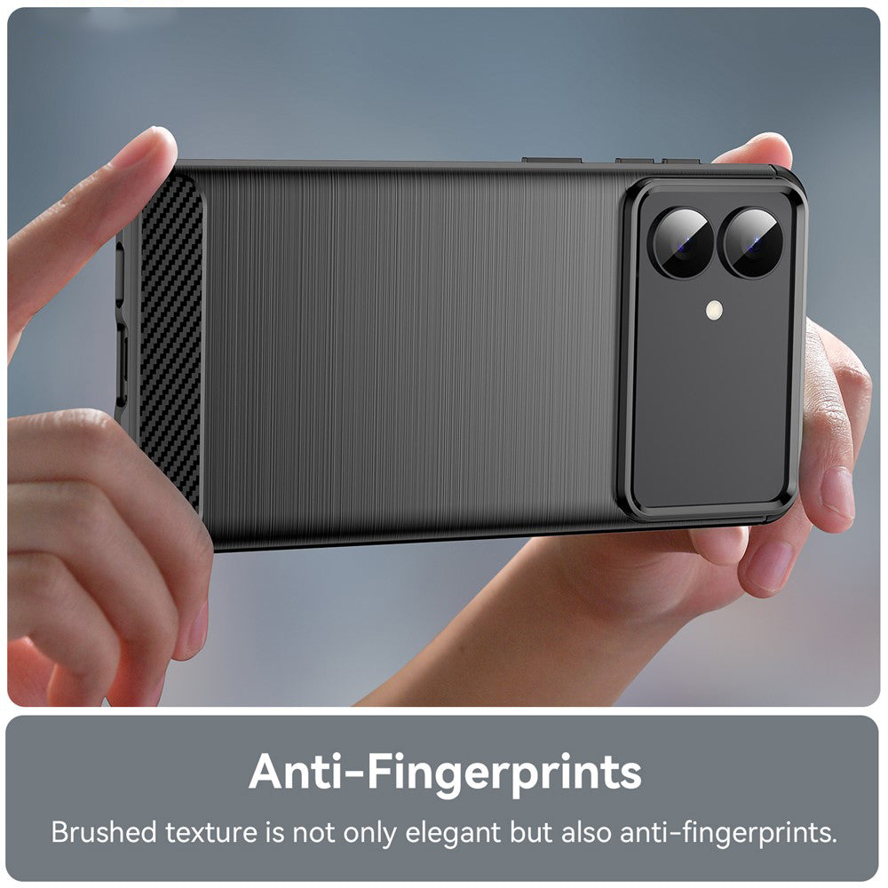 Калъф за Samsung Galaxy S26 Edge, Techsuit, Карбон, Черен