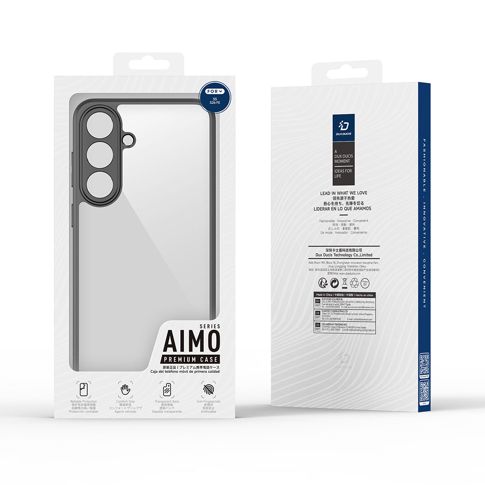 Калъф за Samsung Galaxy S26 FE S741, DUX DUCIS, Aimo, черен