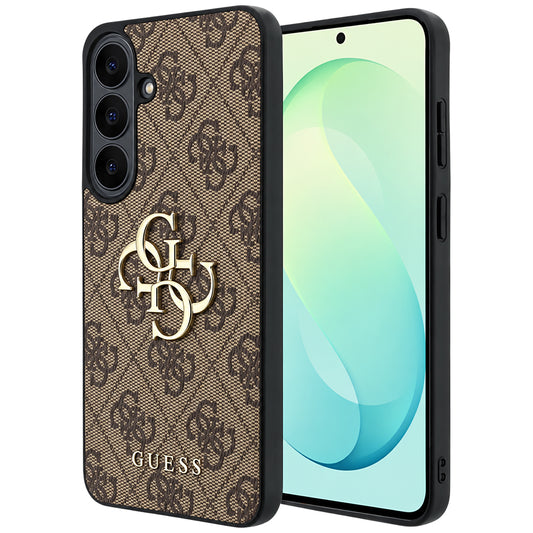 Калъф за Samsung Galaxy S26 FE S741, Guess, 4G метално лого, кафяв