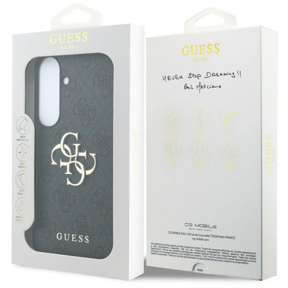 Калъф за Samsung Galaxy S26 FE S741, Guess, 4G метално лого, черен