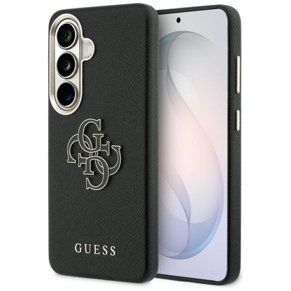 Case for Samsung Galaxy S26 Plus S947, Guess, 4G Grained Big and Classic Logo, Black
