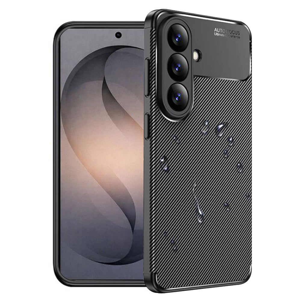 Калъф за Samsung Galaxy S26 Plus, Techsuit, CarbonFiber, Черен