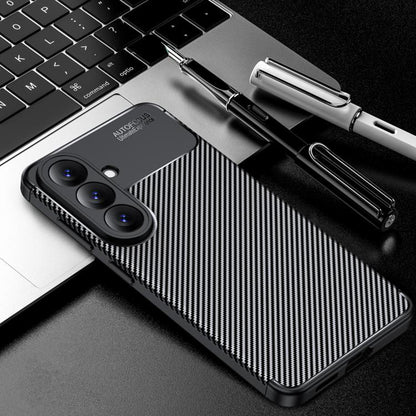 Калъф за Samsung Galaxy S26 Plus, Techsuit, CarbonFiber, Черен