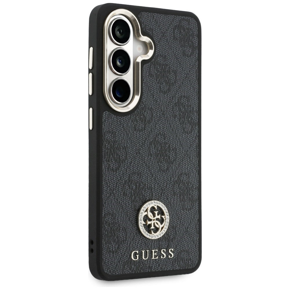 Калъф за Samsung Galaxy S26 S942, GUESS, 4G Big Rhinestone Triangle Strap, Черен
