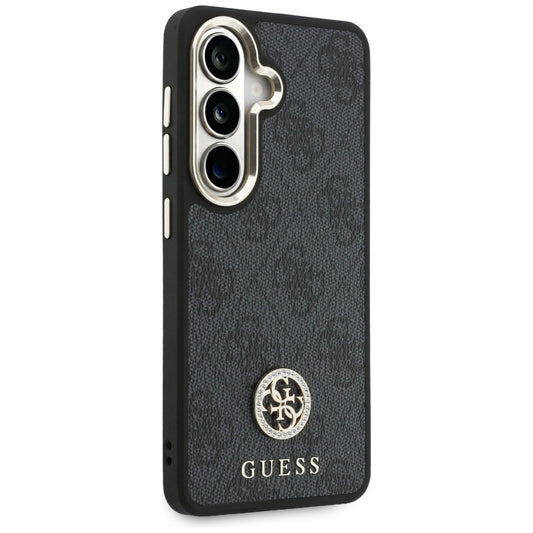 Калъф за Samsung Galaxy S26 S942, GUESS, 4G Big Rhinestone Triangle Strap, Черен