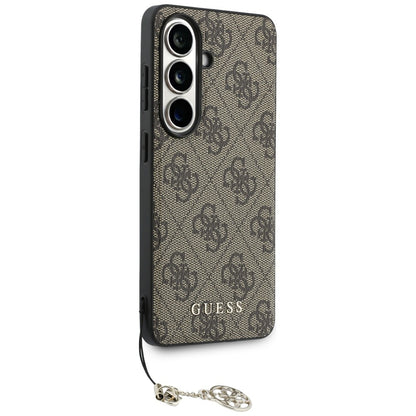 Калъф за Samsung Galaxy S26 S942, Guess, 4G Classic Logo Charm, Кафяв