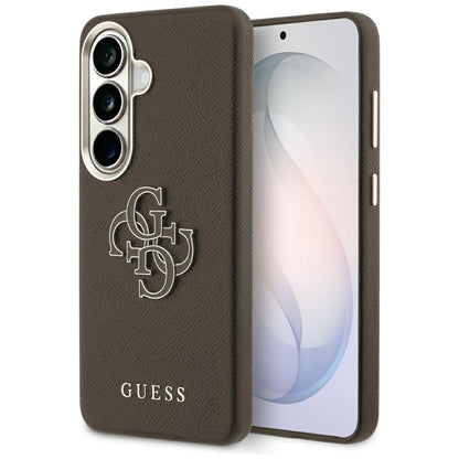 Калъф за Samsung Galaxy S26 S942, Guess, 4G Grained Big and Classic Logo, Кафяв