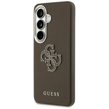 Калъф за Samsung Galaxy S26 S942, Guess, 4G Grained Big and Classic Logo, Кафяв