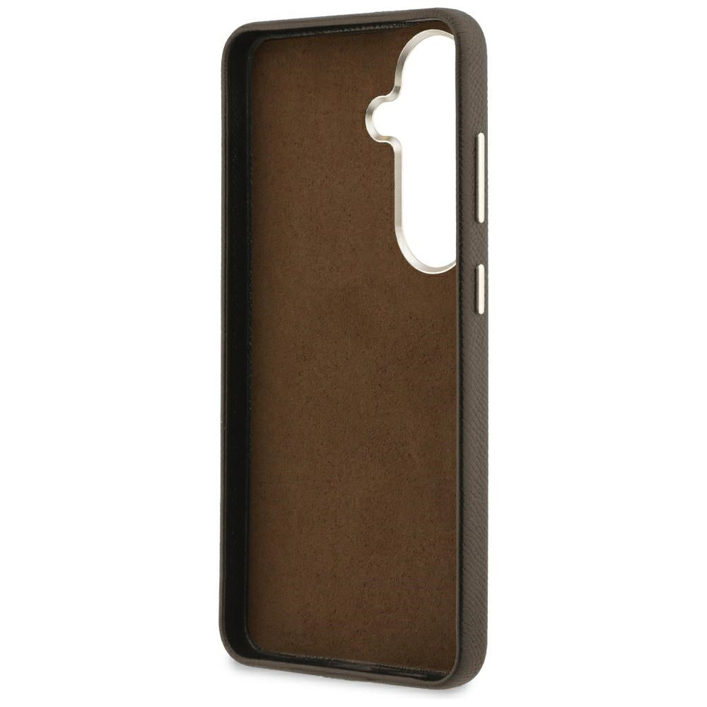 Калъф за Samsung Galaxy S26 S942, Guess, 4G Grained Big and Classic Logo, Кафяв