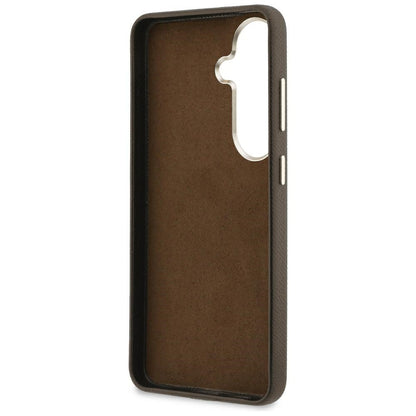 Калъф за Samsung Galaxy S26 S942, Guess, 4G Grained Big and Classic Logo, Кафяв