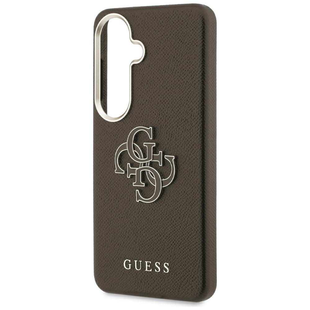 Калъф за Samsung Galaxy S26 S942, Guess, 4G Grained Big and Classic Logo, Кафяв