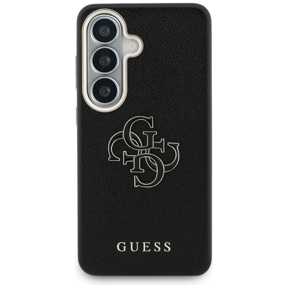 Калъф за Samsung Galaxy S26 S942, Guess, 4G Grained Big and Classic Logo, Черен