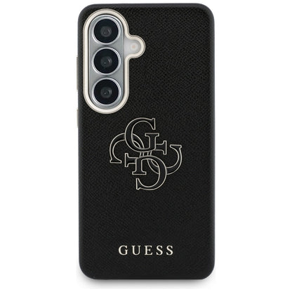 Калъф за Samsung Galaxy S26 S942, Guess, 4G Grained Big and Classic Logo, Черен