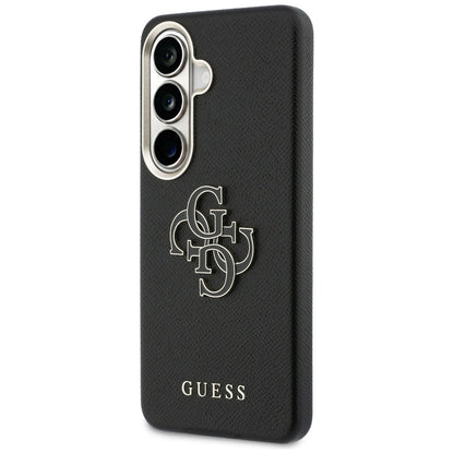 Калъф за Samsung Galaxy S26 S942, Guess, 4G Grained Big and Classic Logo, Черен