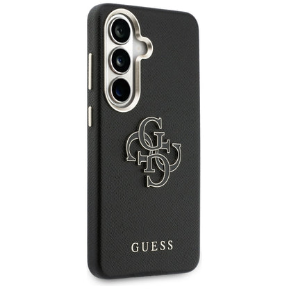 Калъф за Samsung Galaxy S26 S942, Guess, 4G Grained Big and Classic Logo, Черен