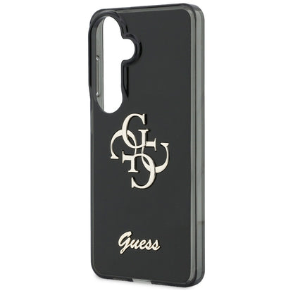 Case for Samsung Galaxy S26 S942, Guess, IML Big Metal 4G Script, Black