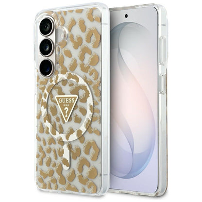 Калъф MagSafe за Samsung Galaxy S26 S942, Guess, IML Leopard Pattern, Кафяв