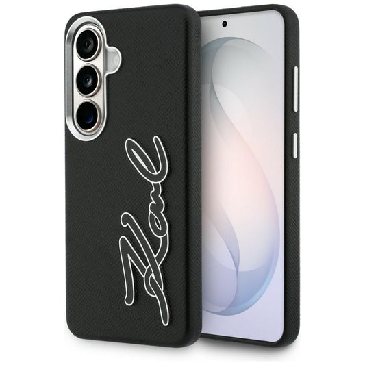 Калъф за Samsung Galaxy S26 S942, Karl Lagerfeld, Signature Resin Logo, Черен