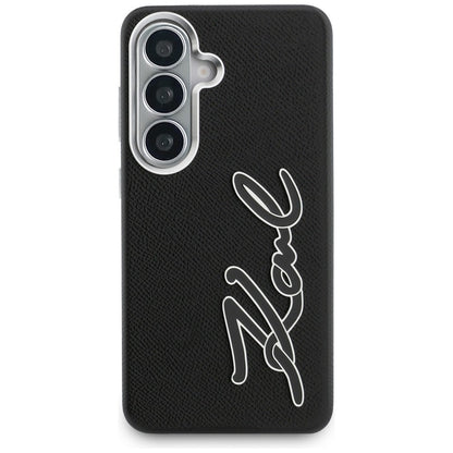 Калъф за Samsung Galaxy S26 S942, Karl Lagerfeld, Signature Resin Logo, Черен
