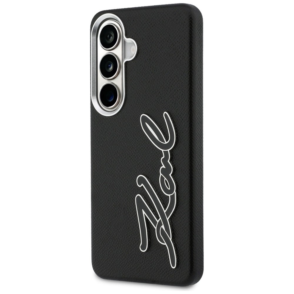 Калъф за Samsung Galaxy S26 S942, Karl Lagerfeld, Signature Resin Logo, Черен