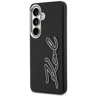 Калъф за Samsung Galaxy S26 S942, Karl Lagerfeld, Signature Resin Logo, Черен