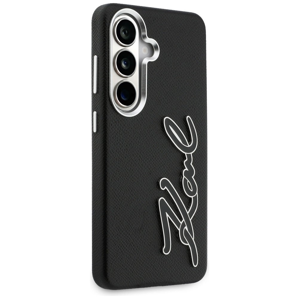 Калъф за Samsung Galaxy S26 S942, Karl Lagerfeld, Signature Resin Logo, Черен