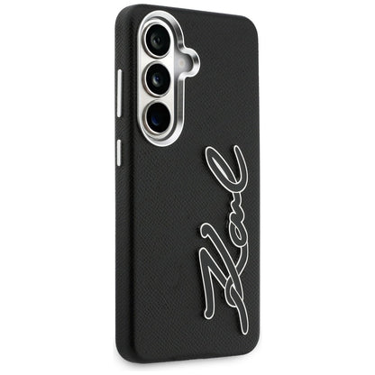 Калъф за Samsung Galaxy S26 S942, Karl Lagerfeld, Signature Resin Logo, Черен