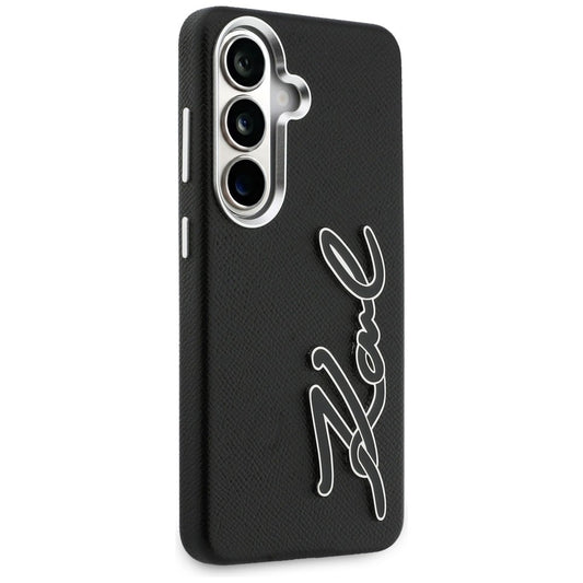 Калъф за Samsung Galaxy S26 S942, Karl Lagerfeld, Signature Resin Logo, Черен