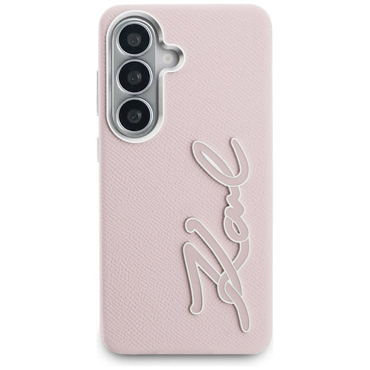 Калъф за Samsung Galaxy S26 S942, Karl Lagerfeld, Signature Resin Logo, Розов