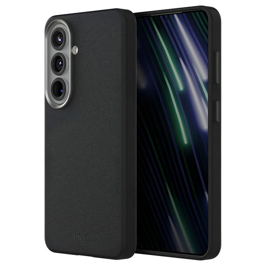Калъф за Samsung Galaxy S26 S942, UNIQ, Lyden Leatherette, Черен