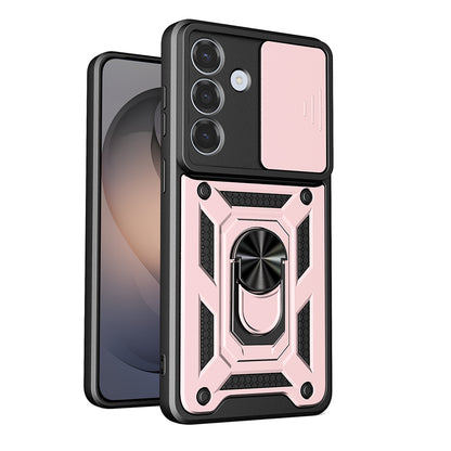 Калъф за Samsung Galaxy S26, Techsuit, CamShield, Розово Злато