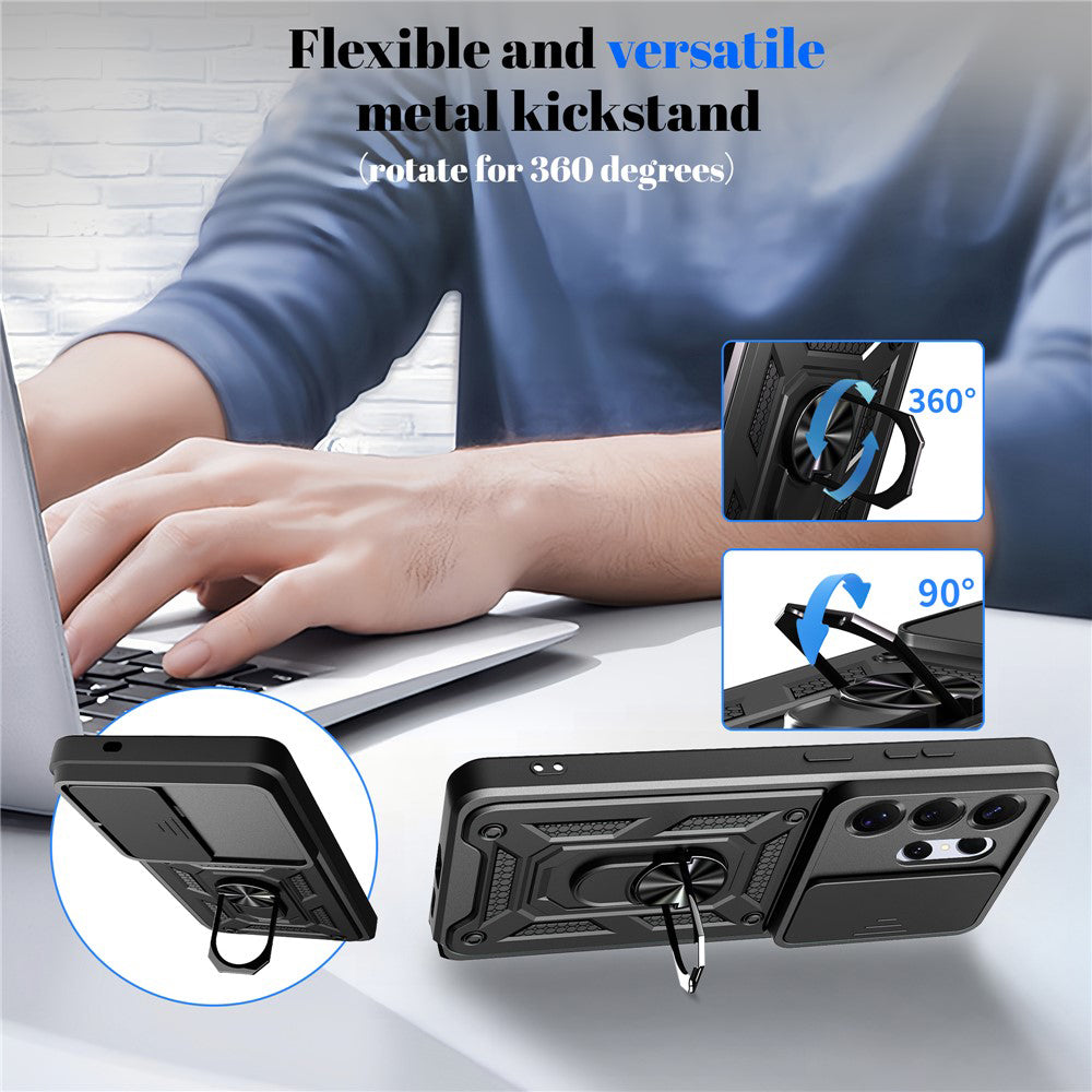 Калъф за Samsung Galaxy S26, Techsuit, CamShield, Розово Злато