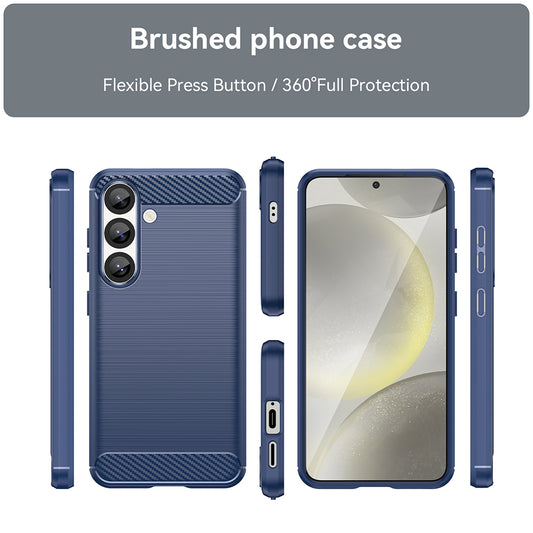 Case for Samsung Galaxy S26, Techsuit, Carbon, Blue