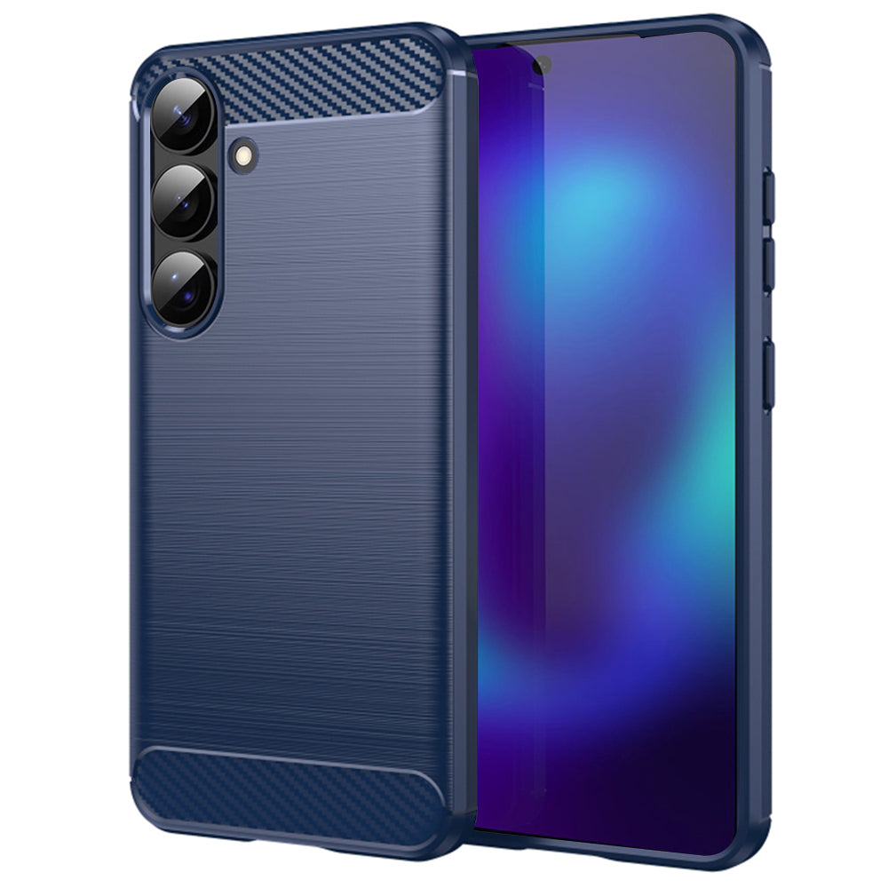 Калъф за Samsung Galaxy S26, Techsuit, Карбон, Син