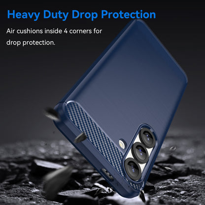 Калъф за Samsung Galaxy S26, Techsuit, Карбон, Син