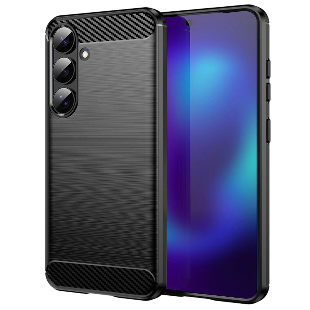 Калъф за Samsung Galaxy S26, Techsuit, Карбон, Черен