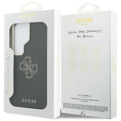 Калъф за Samsung Galaxy S26 Ultra S948, Guess, 4G Grained Big and Classic Logo, Черен