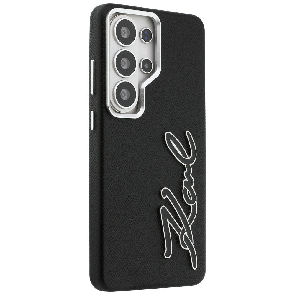 Калъф за Samsung Galaxy S26 Ultra S948, Karl Lagerfeld, Signature Resin Logo, Черен