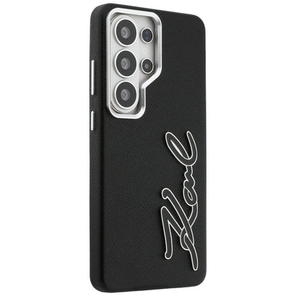 Калъф за Samsung Galaxy S26 Ultra S948, Karl Lagerfeld, Signature Resin Logo, Черен