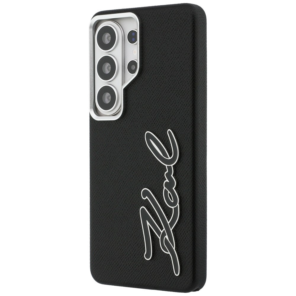 Калъф за Samsung Galaxy S26 Ultra S948, Karl Lagerfeld, Signature Resin Logo, Черен