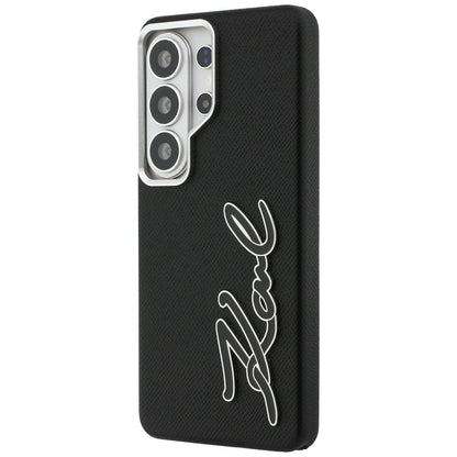 Калъф за Samsung Galaxy S26 Ultra S948, Karl Lagerfeld, Signature Resin Logo, Черен