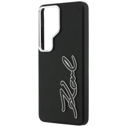 Калъф за Samsung Galaxy S26 Ultra S948, Karl Lagerfeld, Signature Resin Logo, Черен